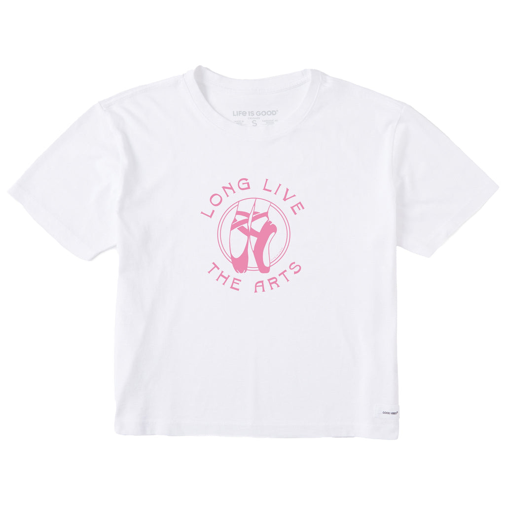 Women's Long Live the Arts Short Sleeve Crusher Boxy Tee