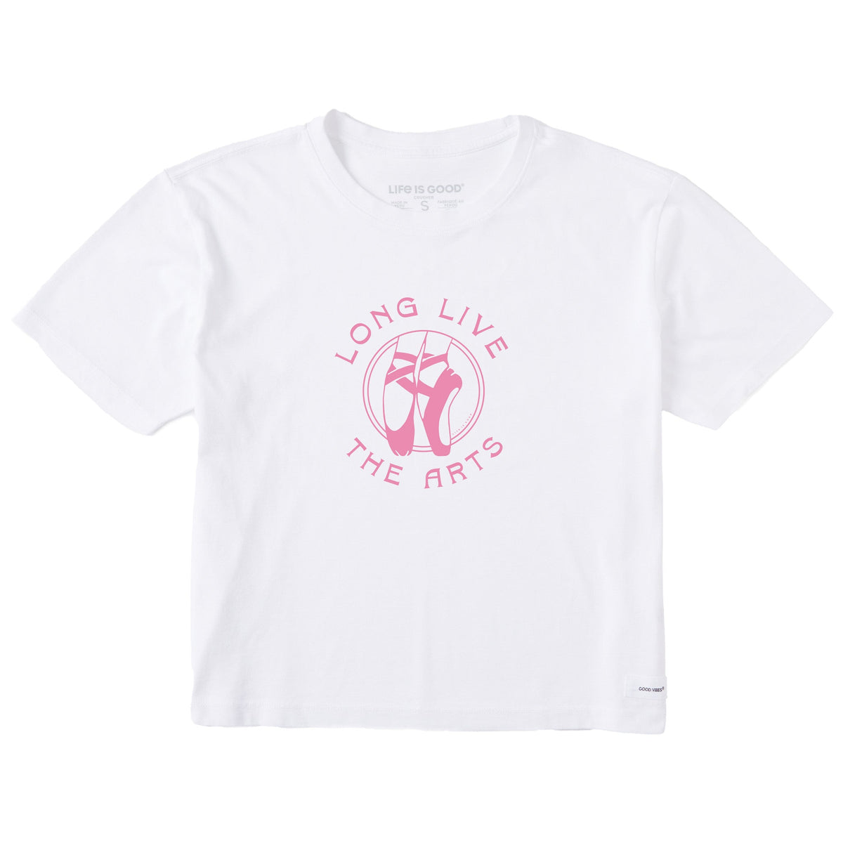 Women's Long Live the Arts Short Sleeve Crusher Boxy Tee