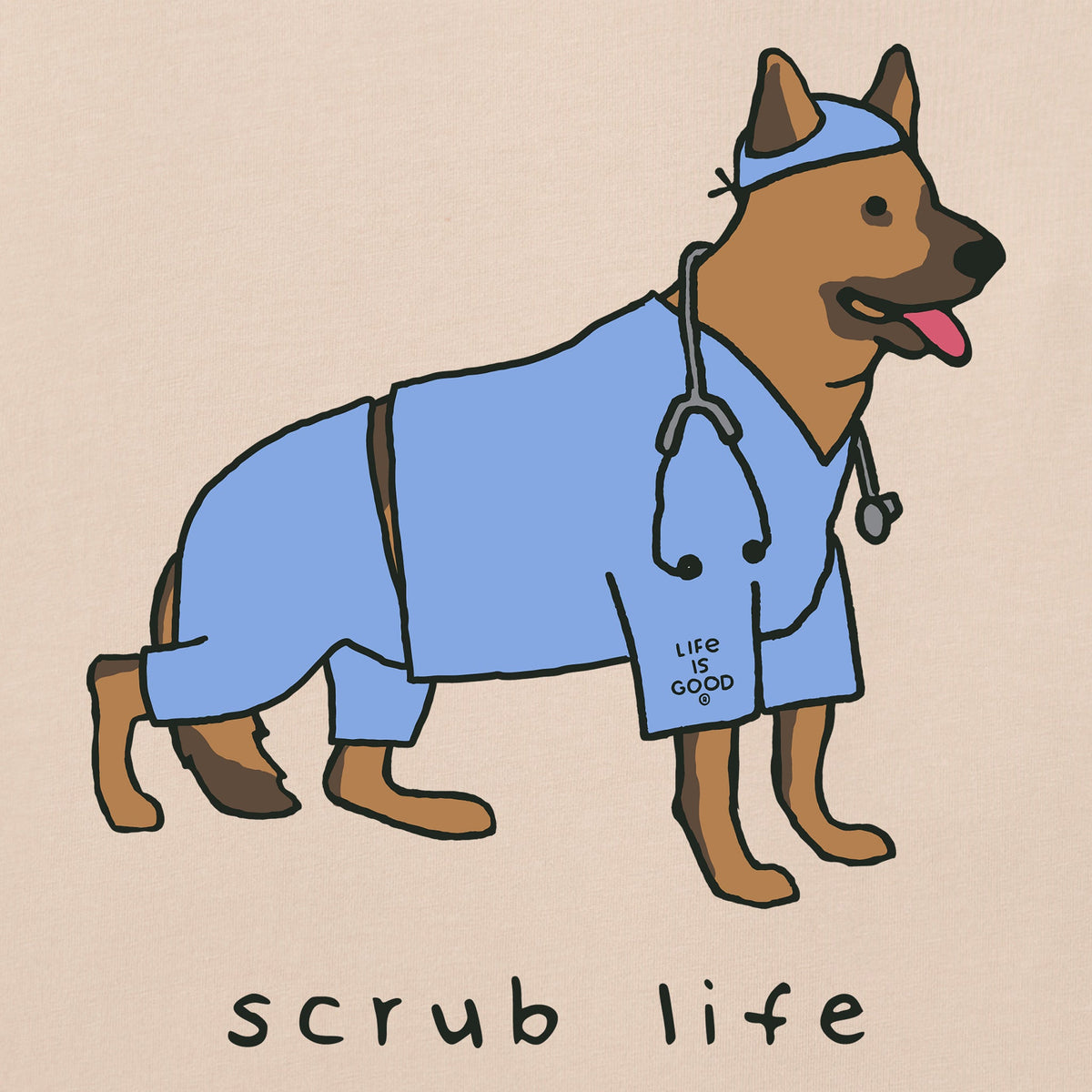 Women's Scrub Life German Short Sleeve Crusher Boxy Tee product image 2