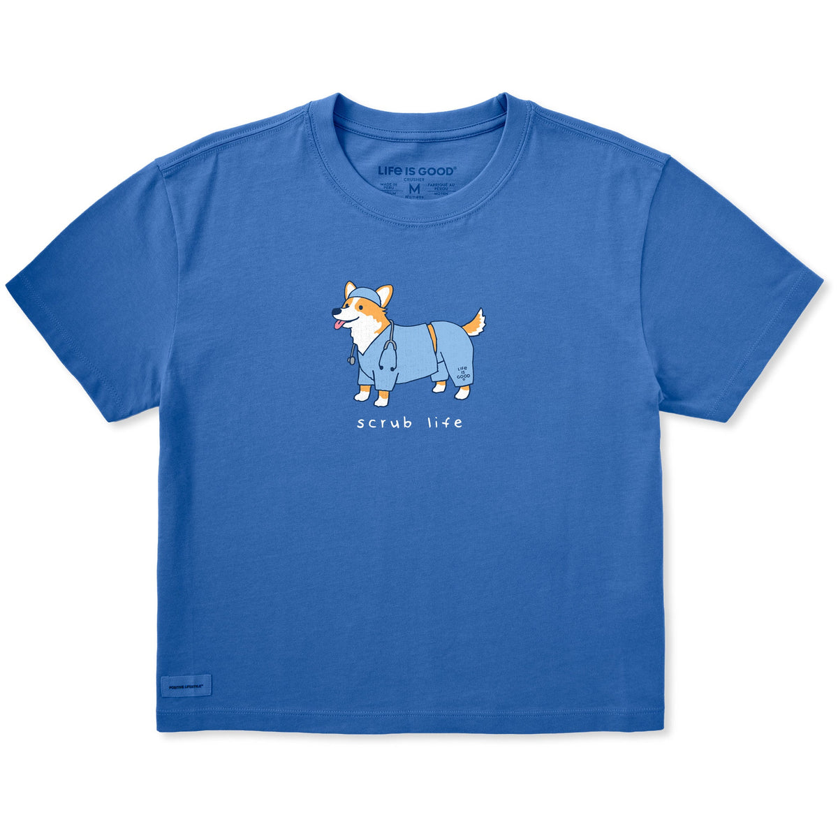 Women's Scrub Life Corgie Short Sleeve Crusher Boxy Tee product image 1
