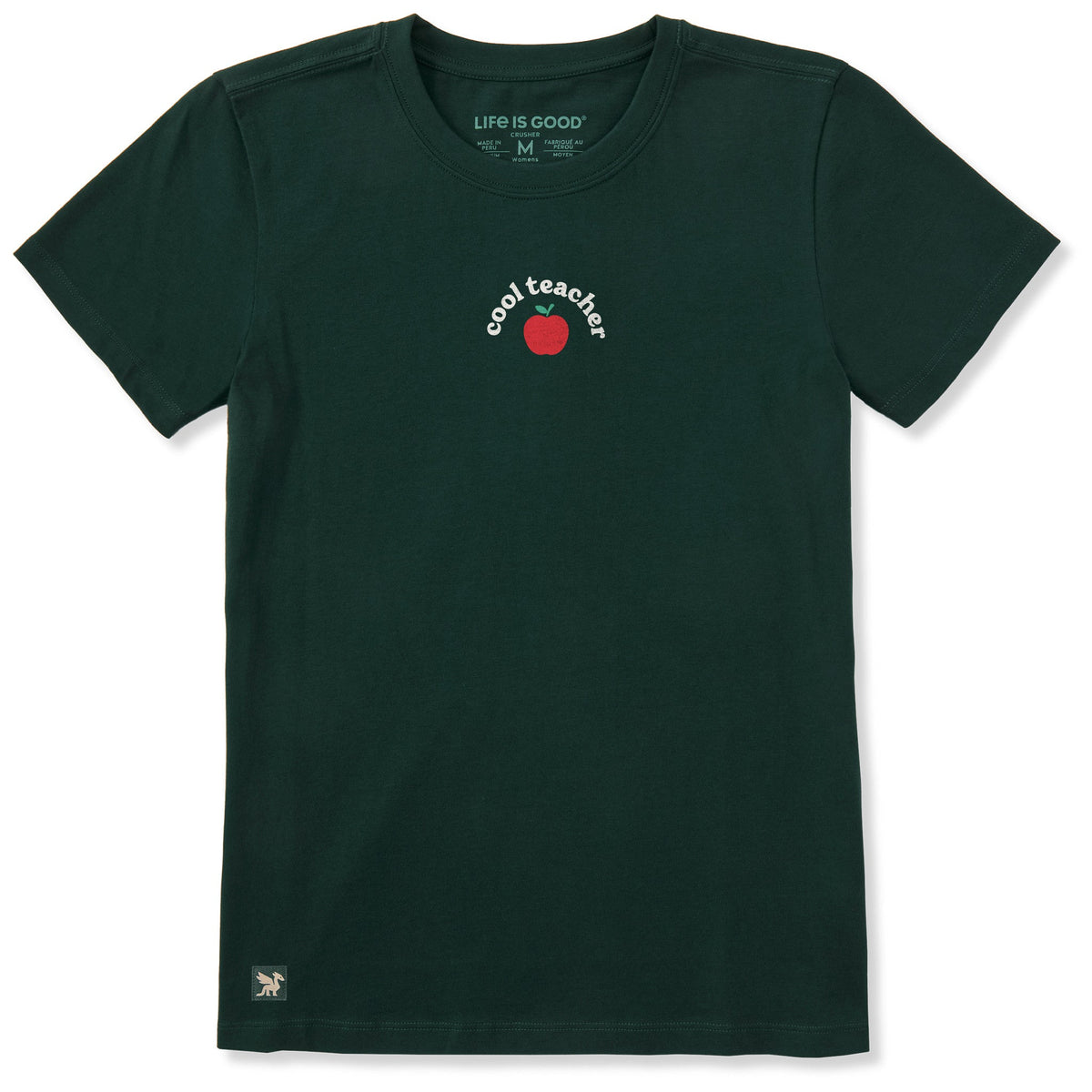 Women's Cool Teacher Apple Short Sleeve Crusher Tee product image 1