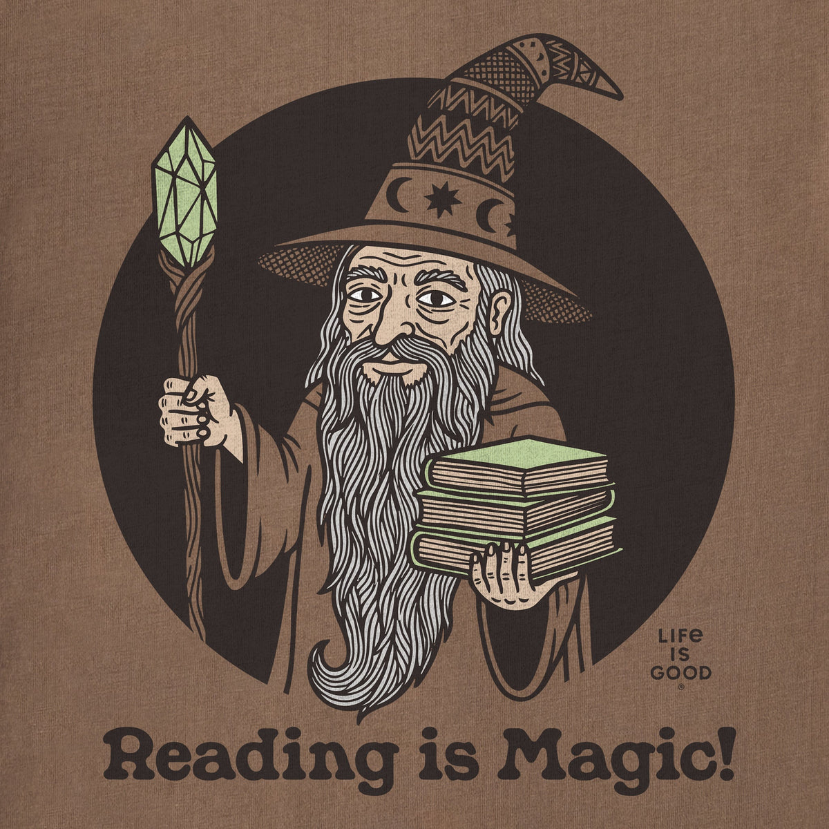 Women's Reading is Magic Wizard Short Sleeve Crusher Tee