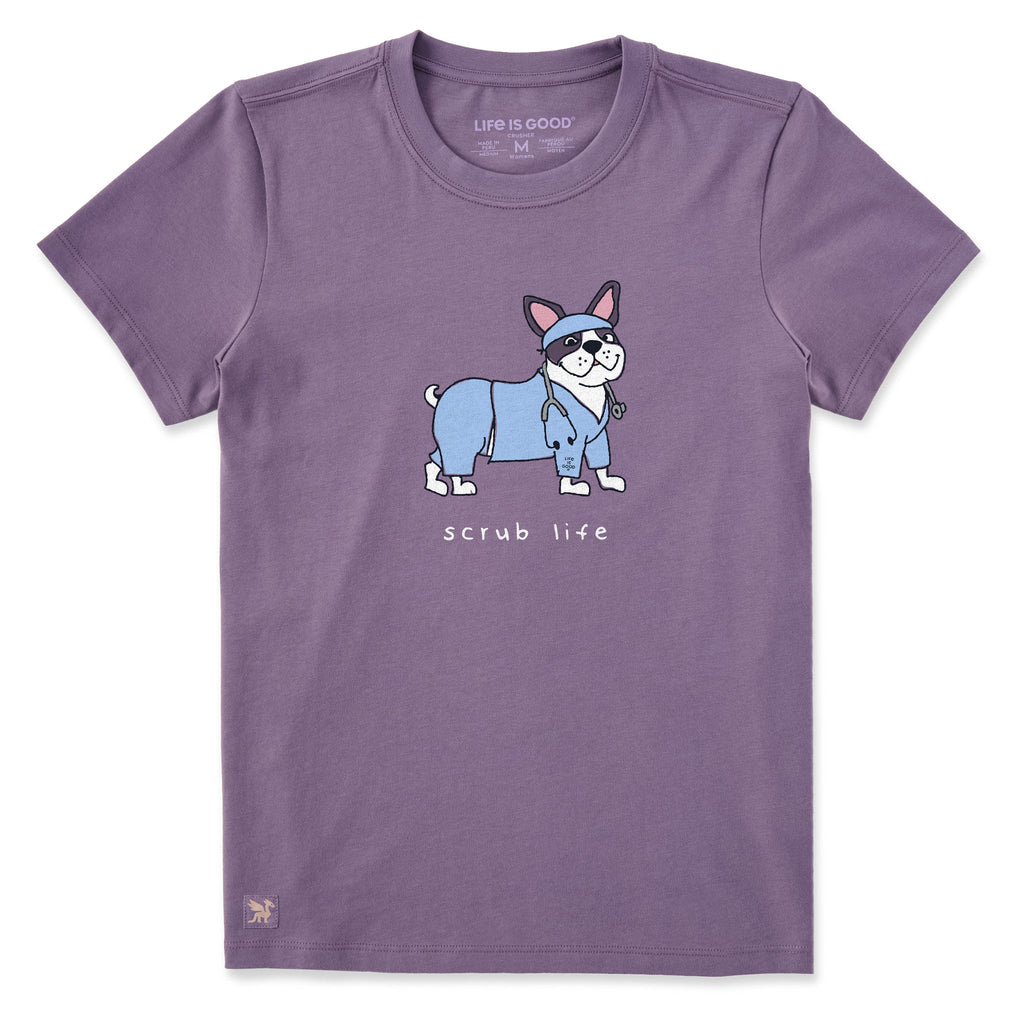 Women's Scrub Life Frenchie Short Sleeve Crusher Tee product image 1