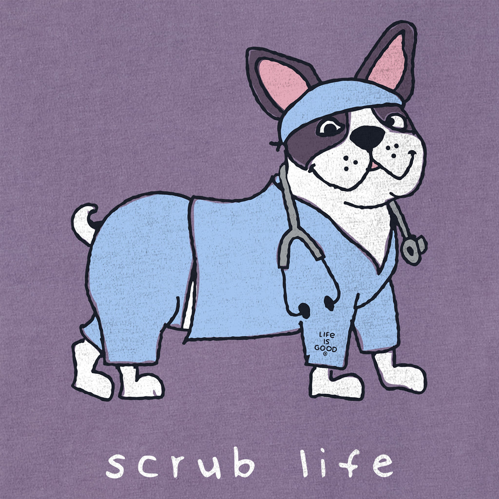 Women's Scrub Life Frenchie Short Sleeve Crusher Tee product image 2