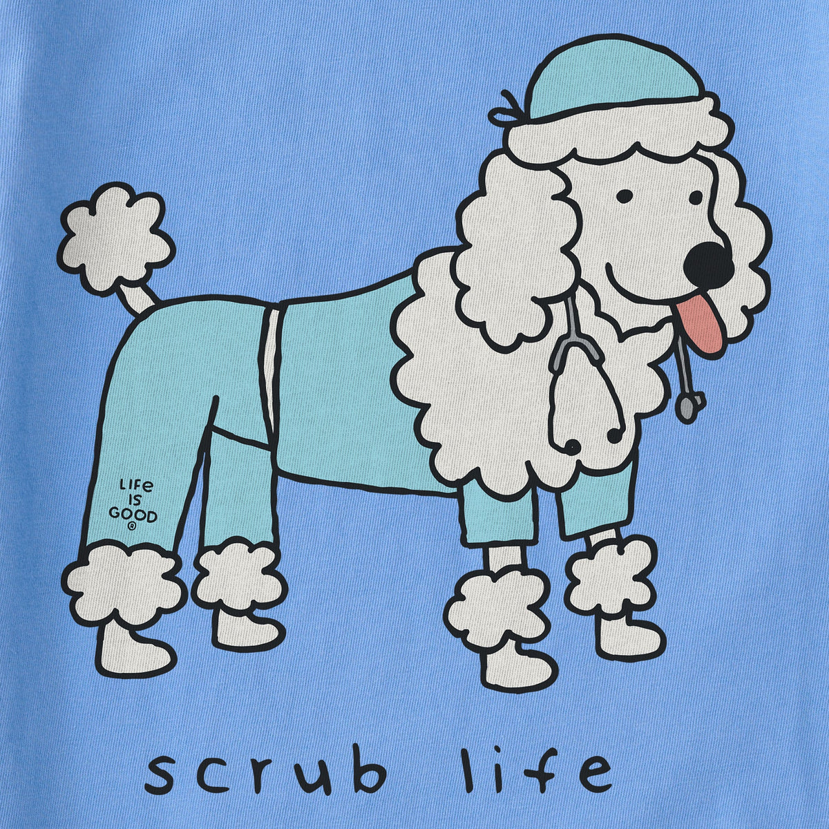Women's Scrub Life Poodle Short Sleeve Crusher Tee product image 2