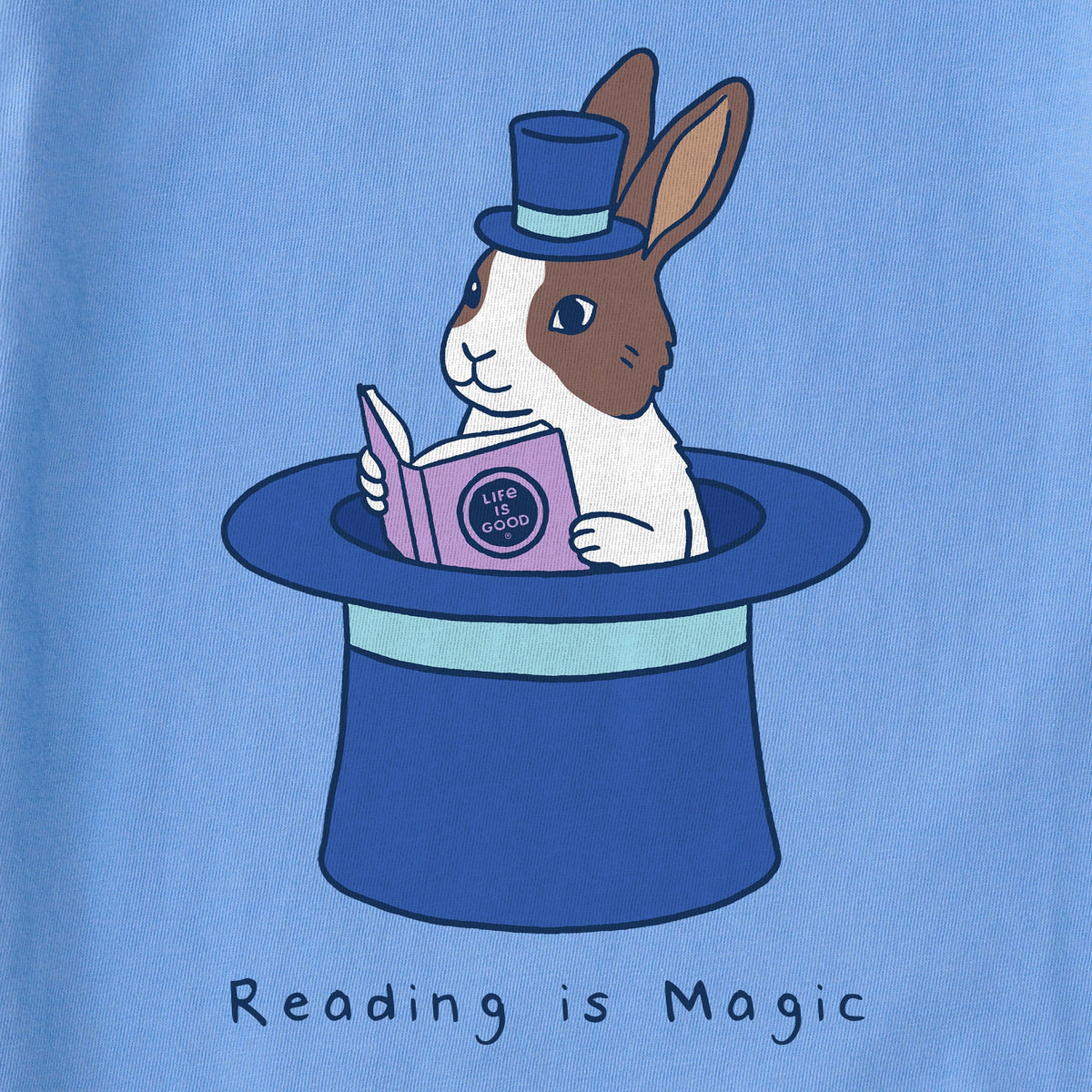 Women's Reading is Magic Bunny Short Sleeve Crusher Tee