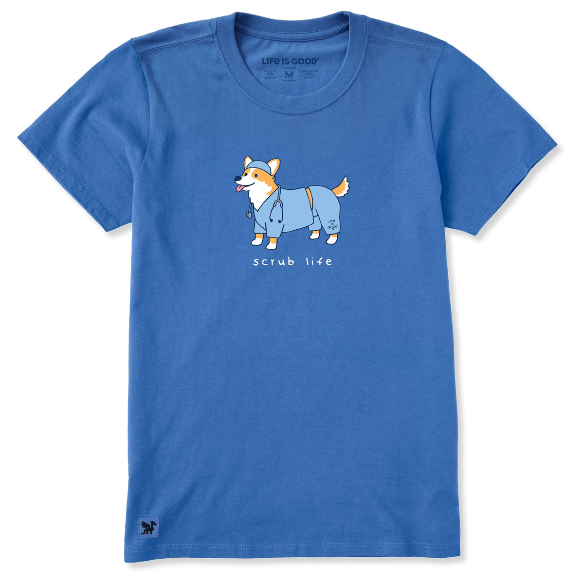 Women's Scrub Life Corgie Short Sleeve Crusher Tee product image 1