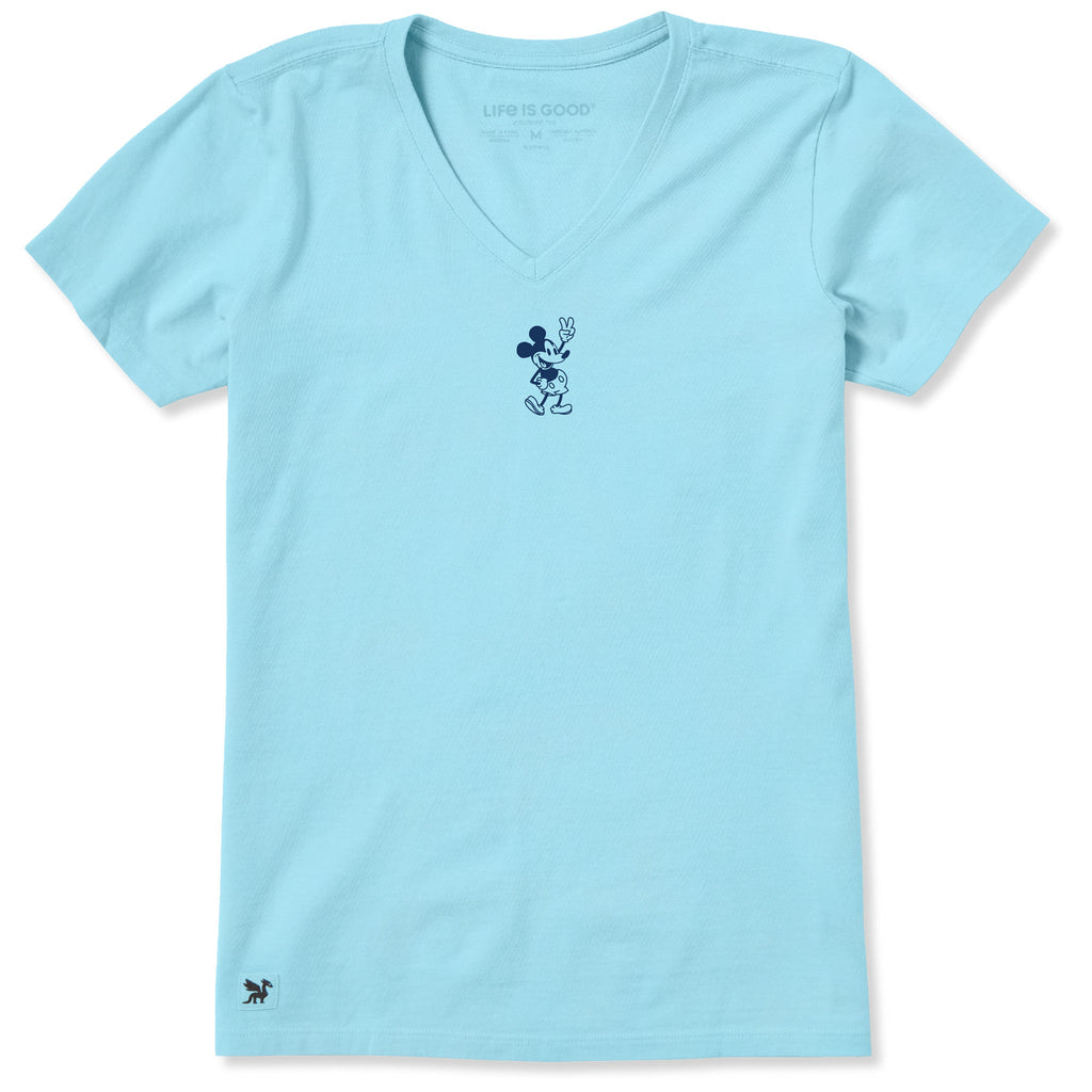 Women's Steamboat Willie Peace Mini Short Sleeve Vee product image 1
