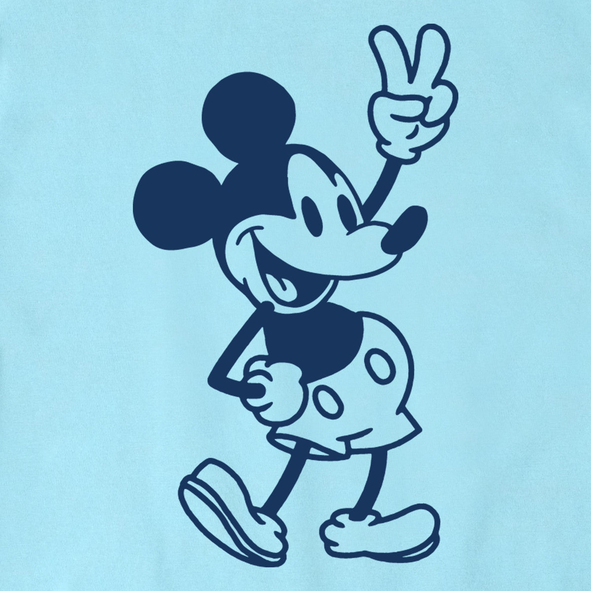 Women's Steamboat Willie Peace Mini Short Sleeve Vee product image 2