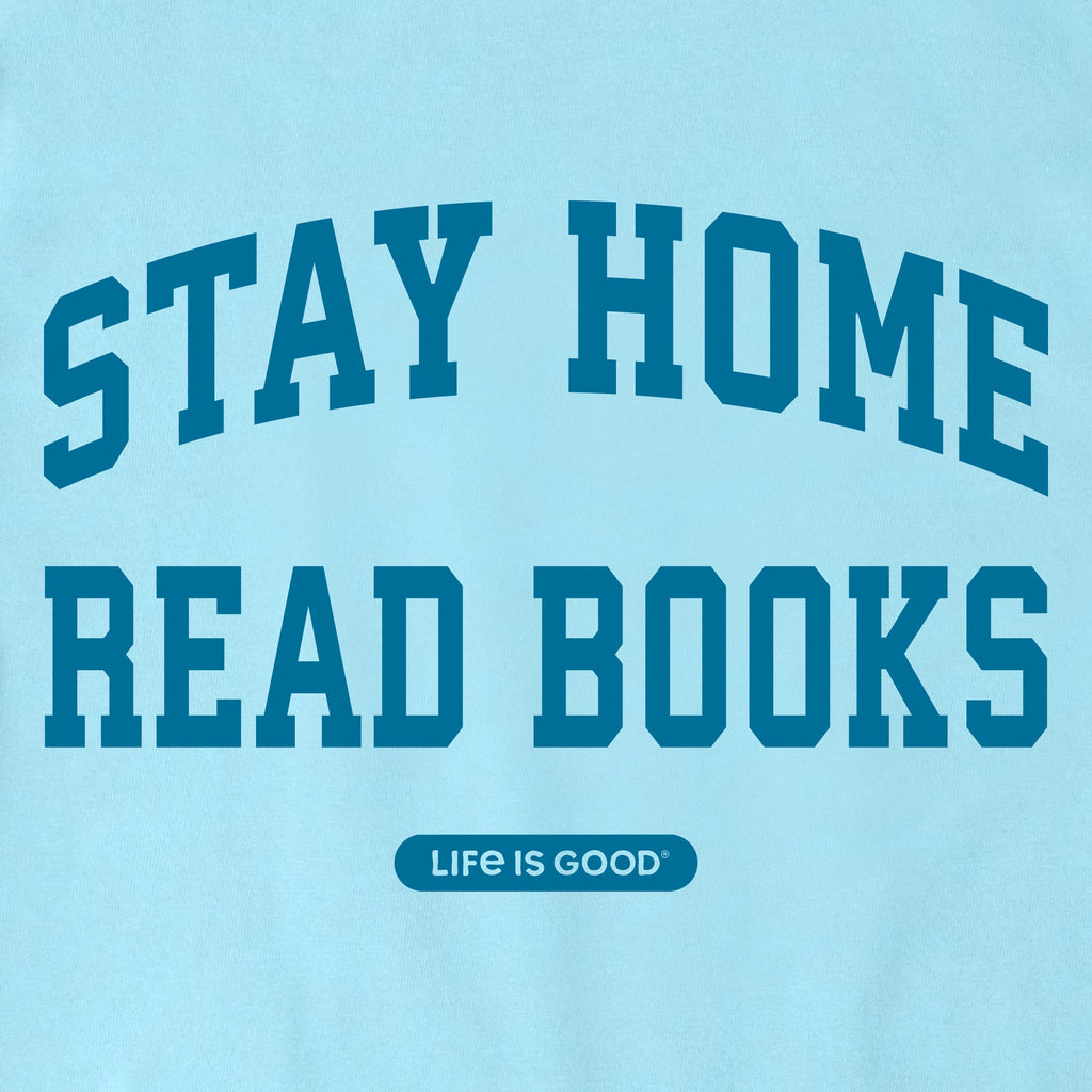 Women's Stay Home Read Books Arch Short Sleeve Crusher Vee product image 2