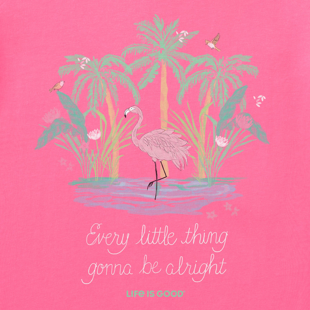 Women's Every Little Thing Flamingo Crusher Boxy Tank product image 2