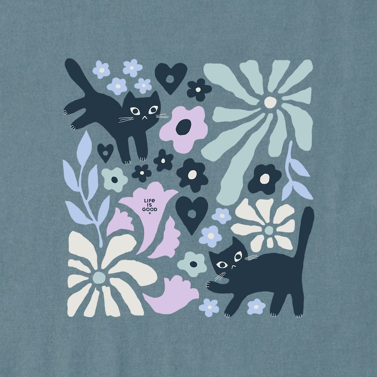 Women's Cats in Flower Field Crusher Boxy Tank product image 2
