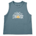 Women's Watercolor Daisy Crusher Boxy Tank product image 1