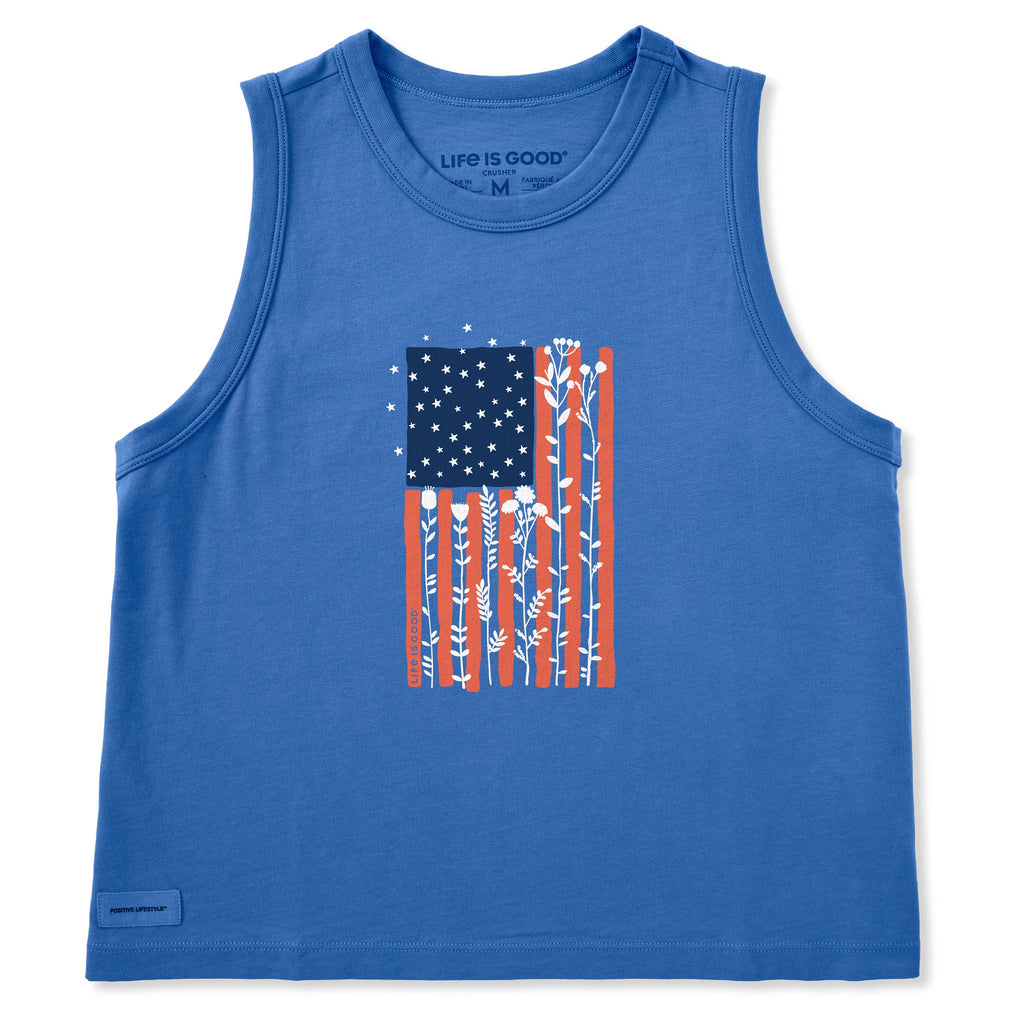 Women's Flower Tall Flag Crusher Boxy Tank product image 1