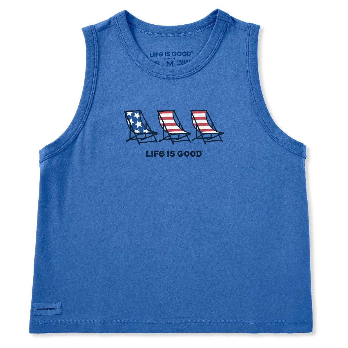 Women's Flag Beach Chairs Crusher Boxy Tank product image 1