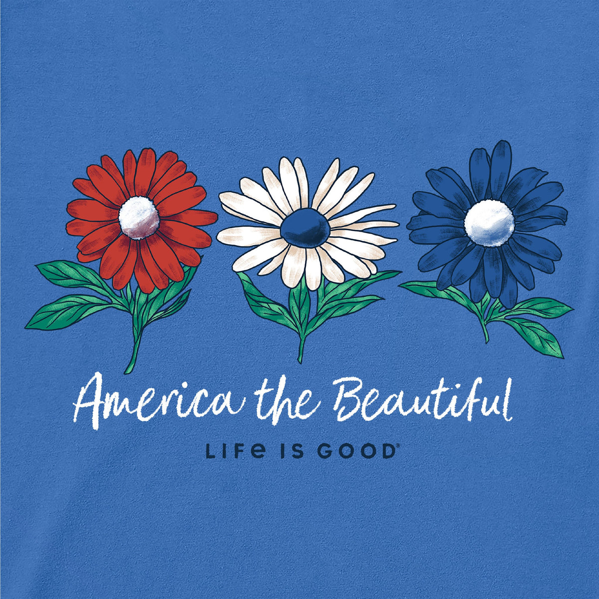 Women's America the Beautiful Daisies Crusher Boxy Tank product image 2