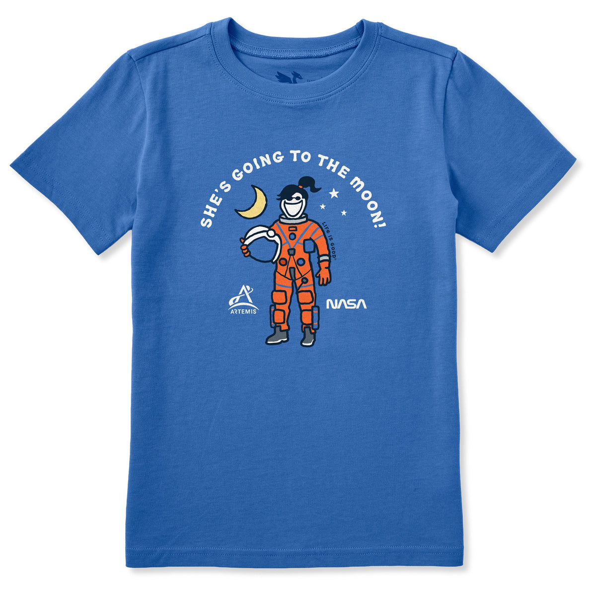 Kids She's Going to the Moon! Short Sleeve Crusher Tee product image 1