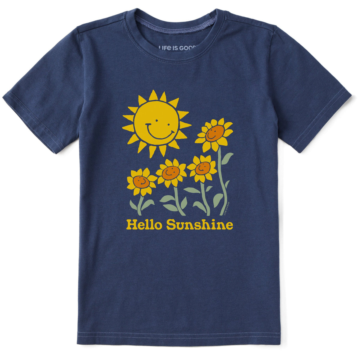 Kids Hello Sunshine Sunflowers Short Sleeve Crusher Tee product image 1