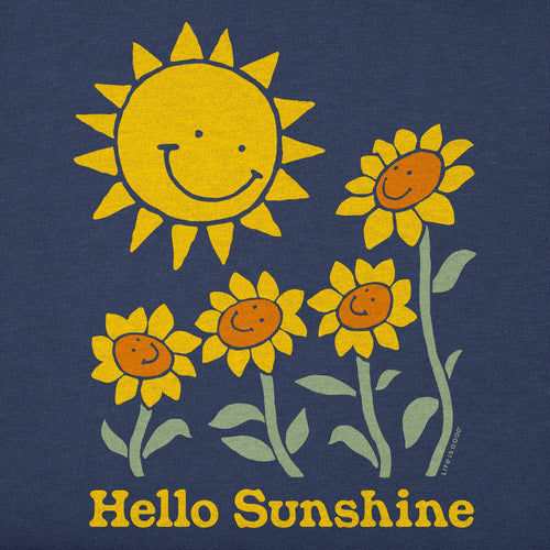 Kids Hello Sunshine Sunflowers Short Sleeve Crusher Tee product image 2