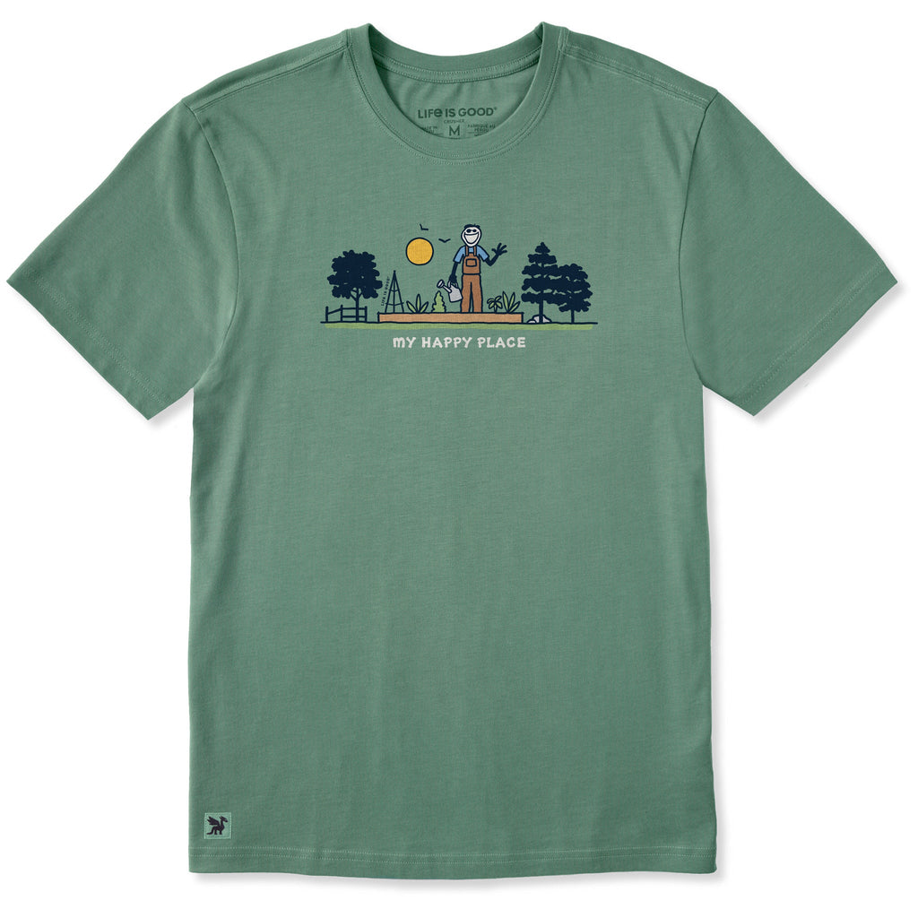 Men's My Happy Place Jake Garden Short Sleeve Crusher Tee product image 1