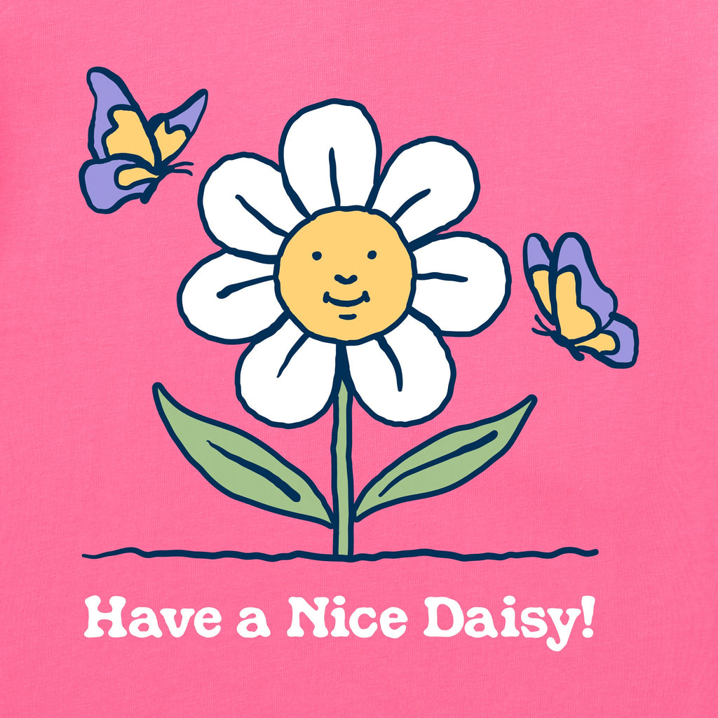 Women's Have a Nice Daisy Butterflies Short Sleeve Crusher product image 2
