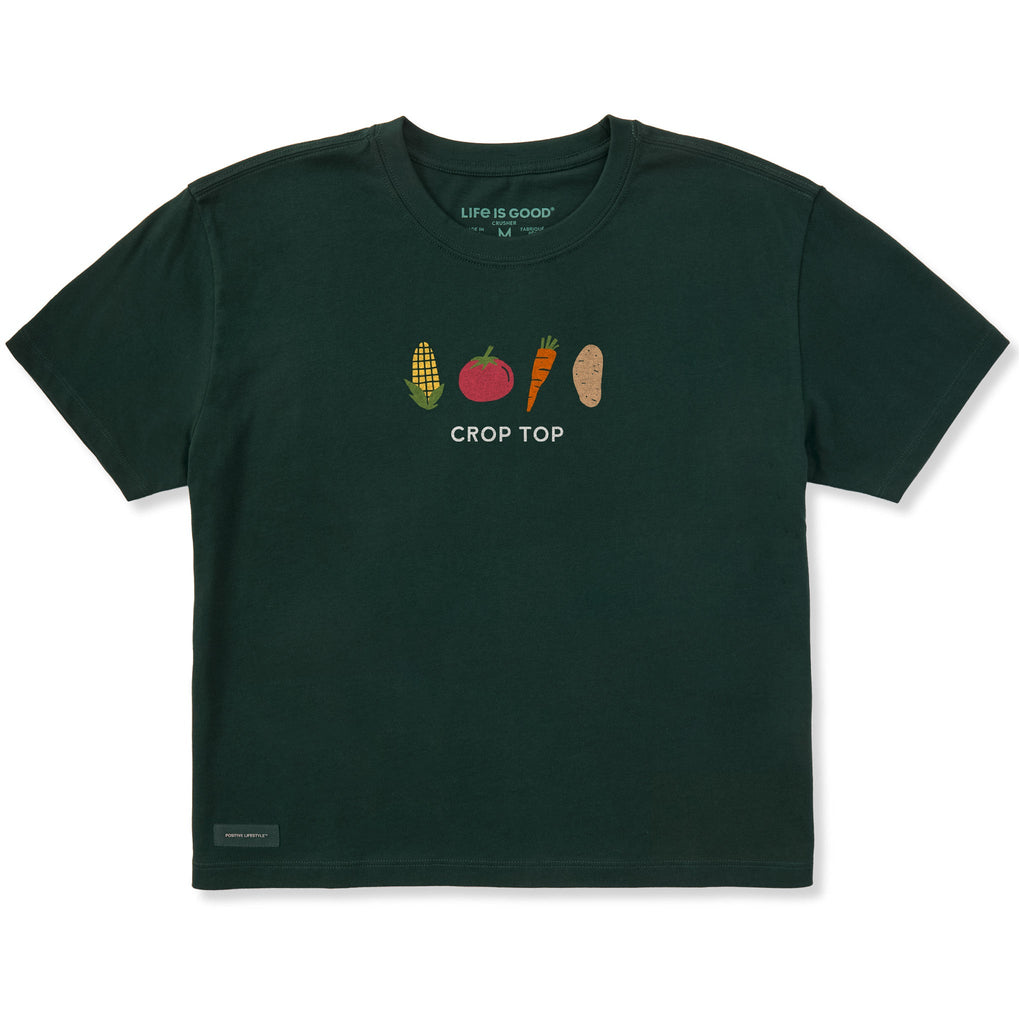 Women's Crop Top Short Sleeve Crusher Boxy Tee product image 1