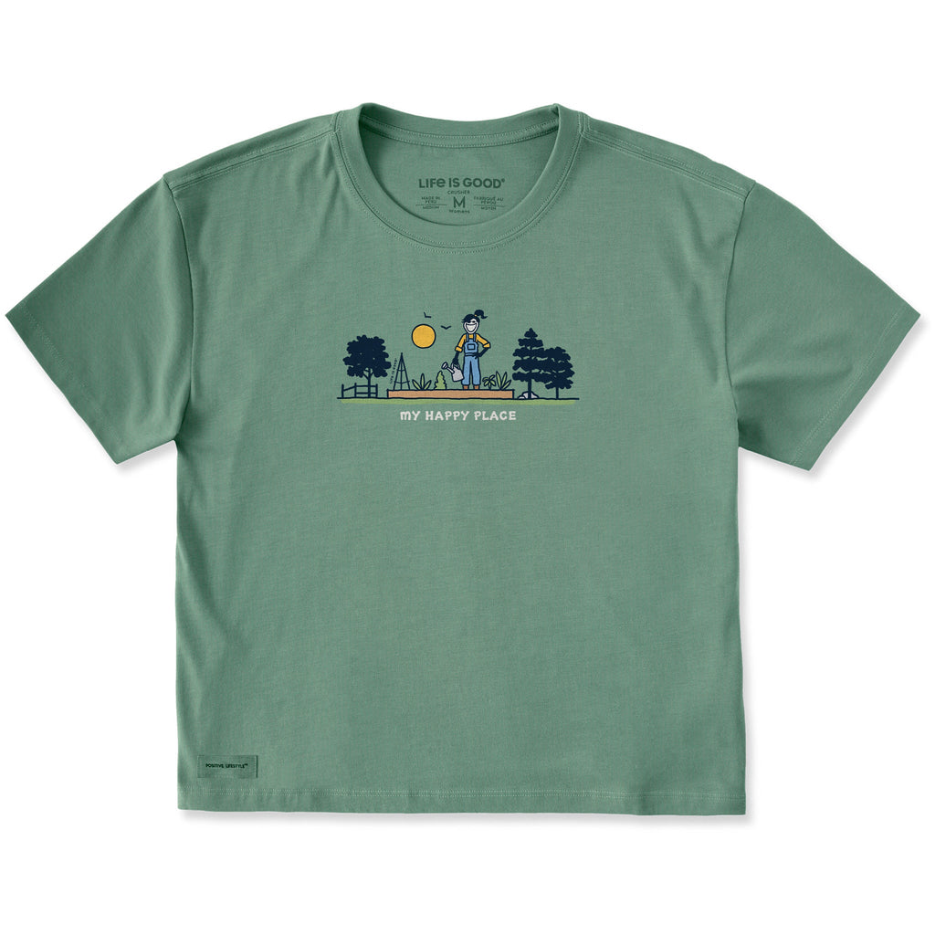 Women's My Happy Place Jackie Garden Short Sleeve Crusher product image 1
