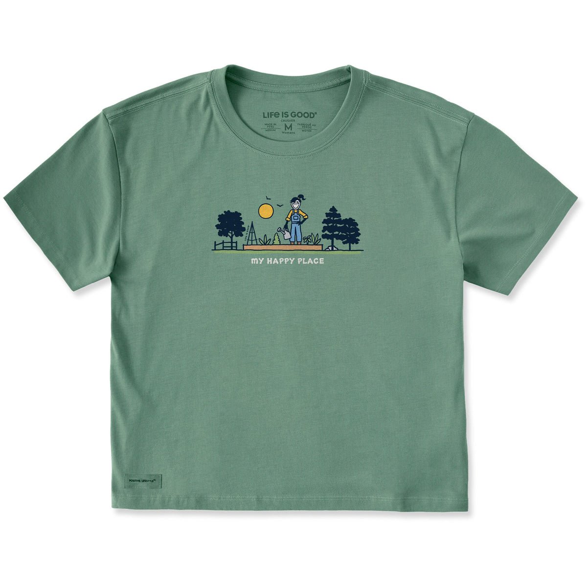 Women's My Happy Place Jackie Garden Short Sleeve Crusher product image 1