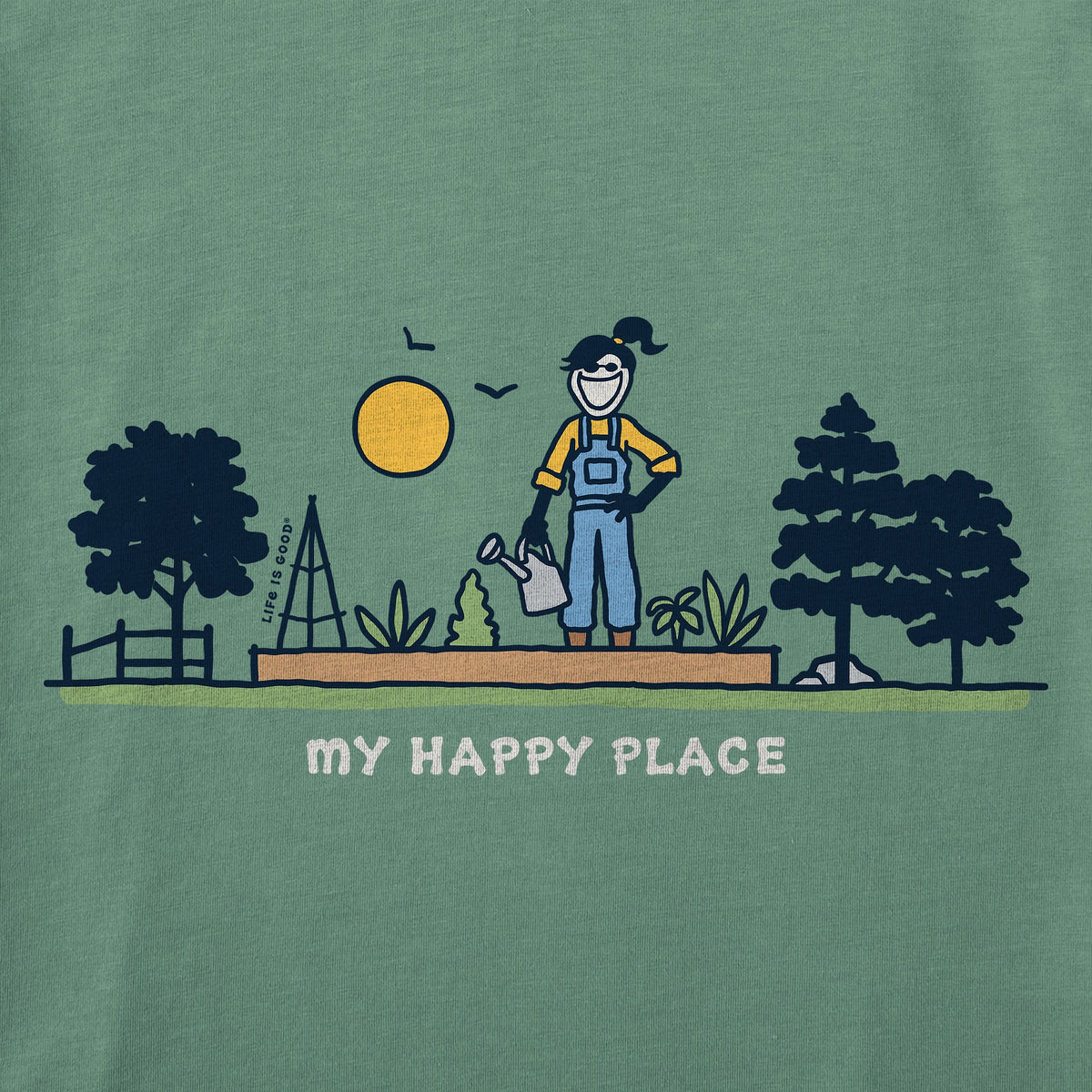 Women's My Happy Place Jackie Garden Short Sleeve Crusher product image 2