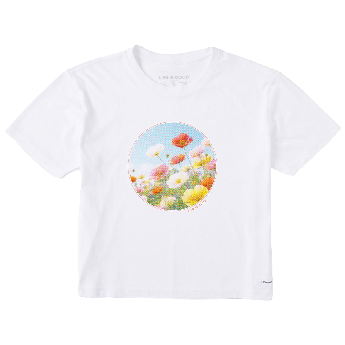Women's Poppy Circle Short Sleeve Crusher Boxy Tee product image 1