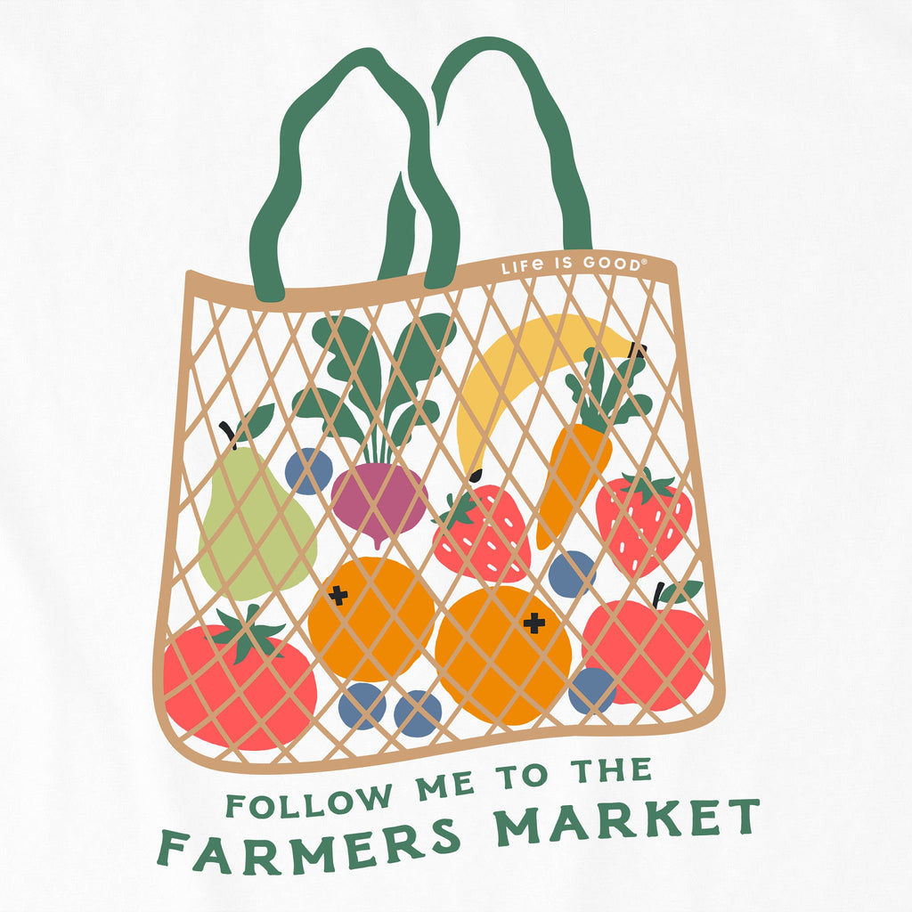Women's Follow Me to the Farmers Market Short Sleeve Crusher Boxy Tee
