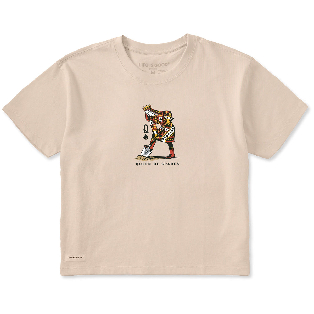 Women's Queen of Spades Short Sleeve Crusher Boxy Tee product image 1