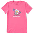 Women's Have a Nice Daisy Butterflies Short Sleeve Crusher product image 1