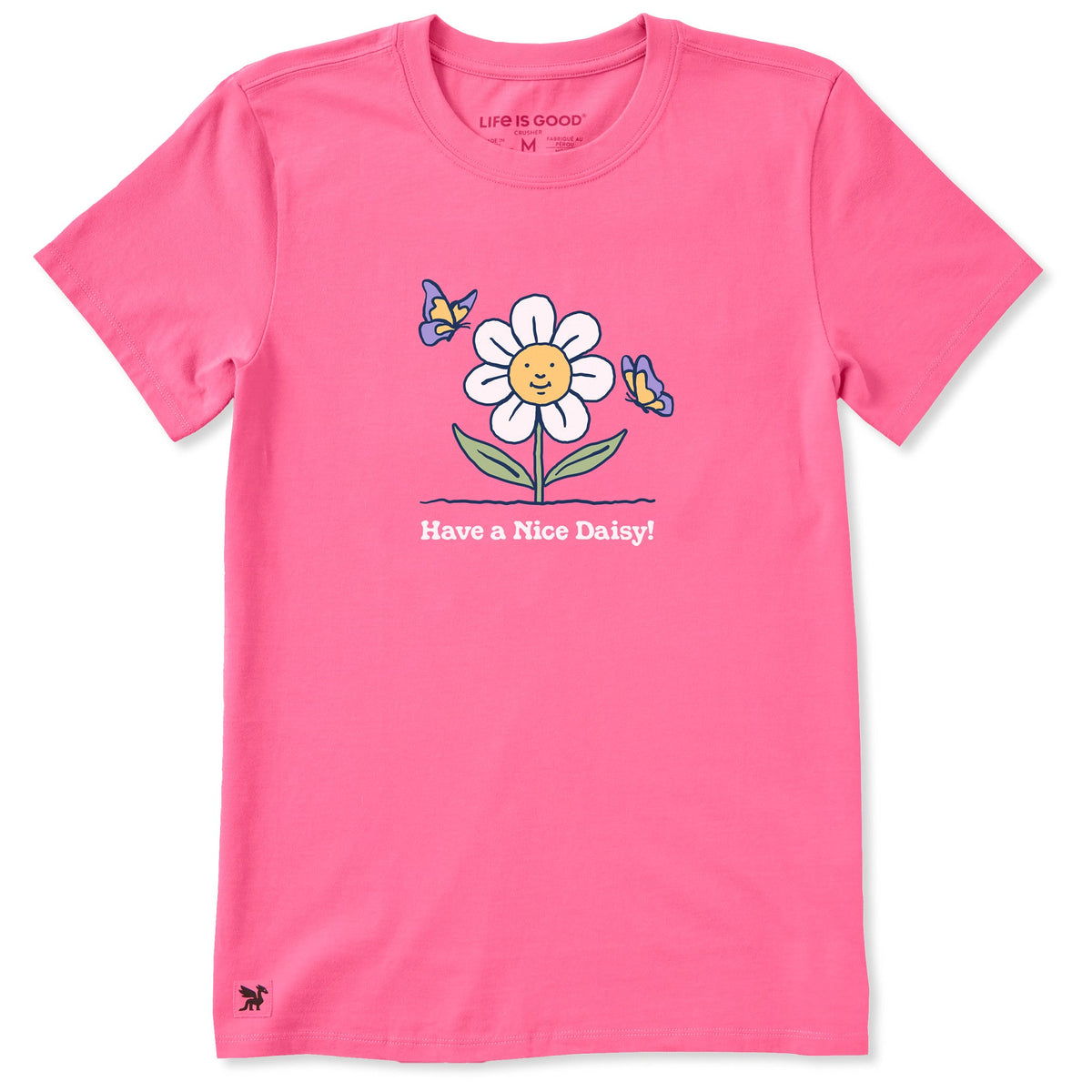 Women's Have a Nice Daisy Butterflies Short Sleeve Crusher product image 1