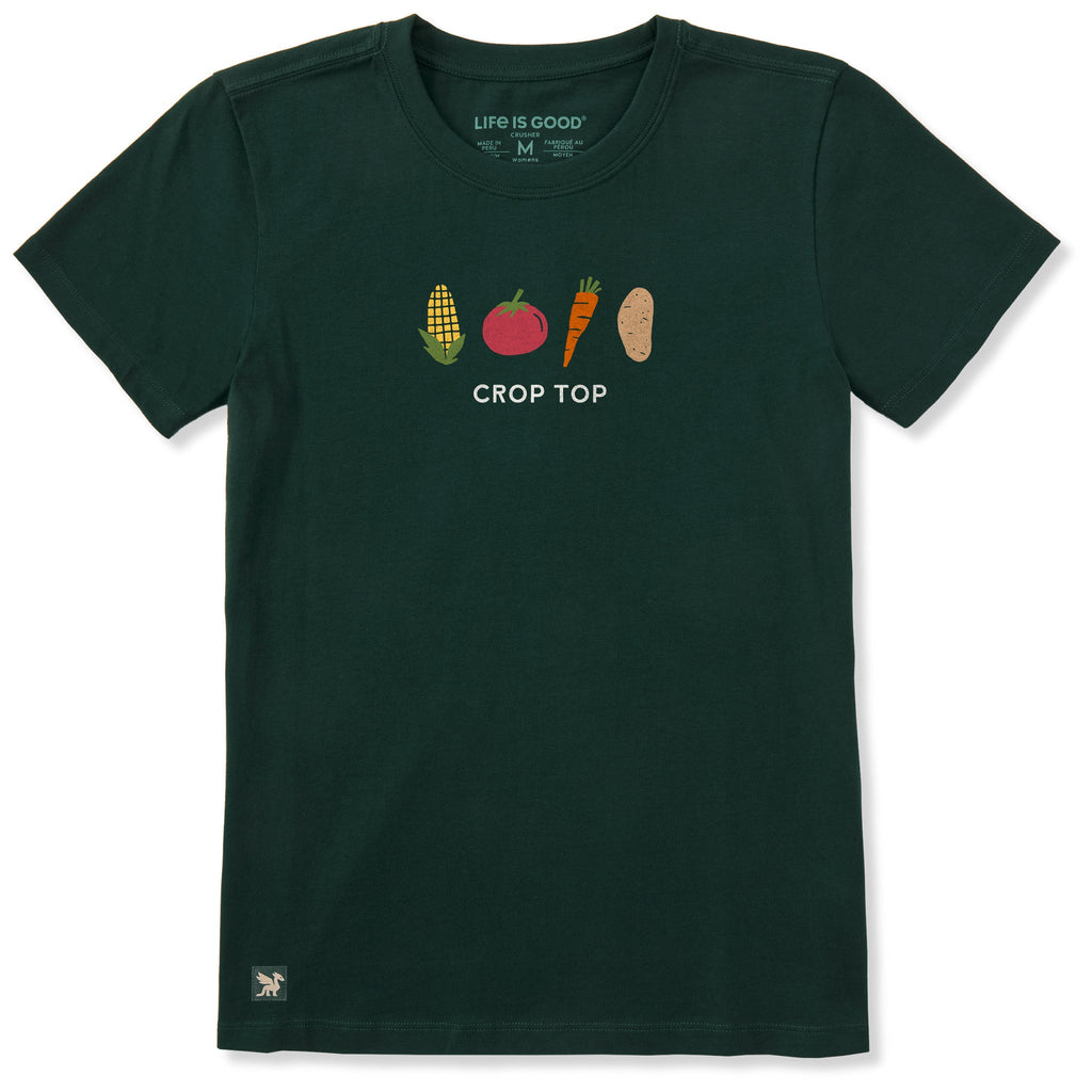 Women's Crop Top Short Sleeve Crusher Tee product image 1