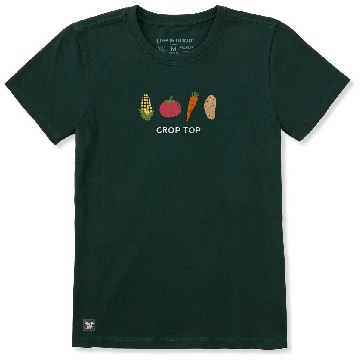 Women's Crop Top Short Sleeve Crusher Tee product image 1