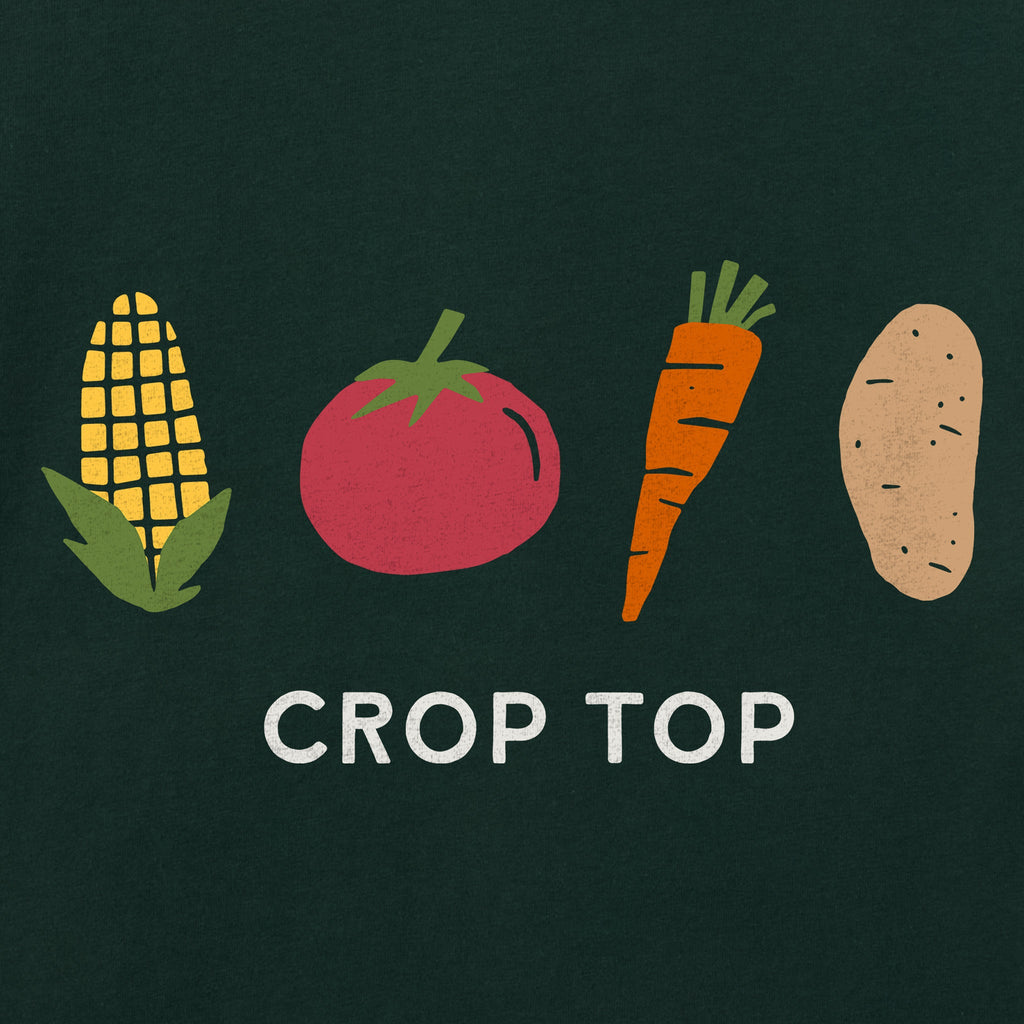 Women's Crop Top Short Sleeve Crusher Tee product image 2