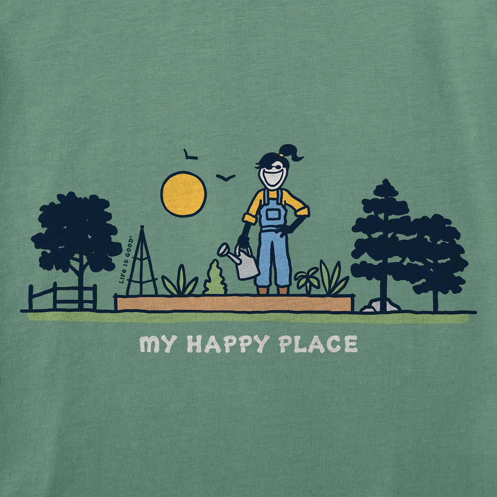 Women's My Happy Place Jackie Garden Short Sleeve Crusher product image 2