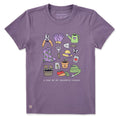 Women's A Few of My Favorite Gardening Things Short Sleeve Crusher Tee