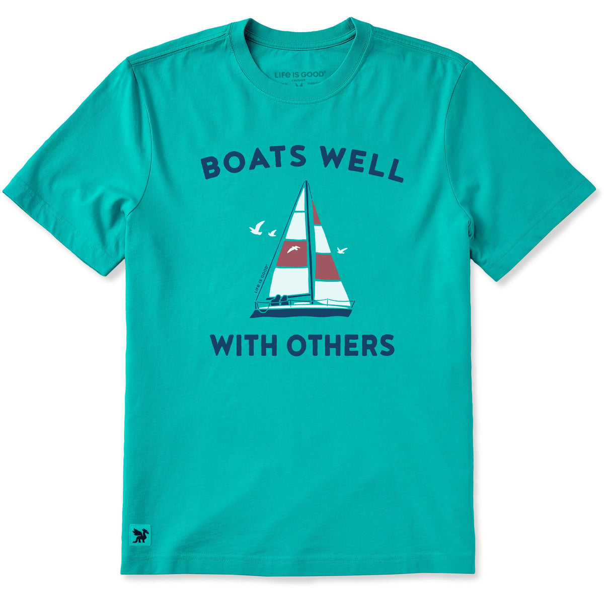 Men's Boats Well with Others Sail Boat Large Short Sleeve product image 1