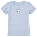 Women's Baseball Heart Short Sleeve Crusher Tee product image 1