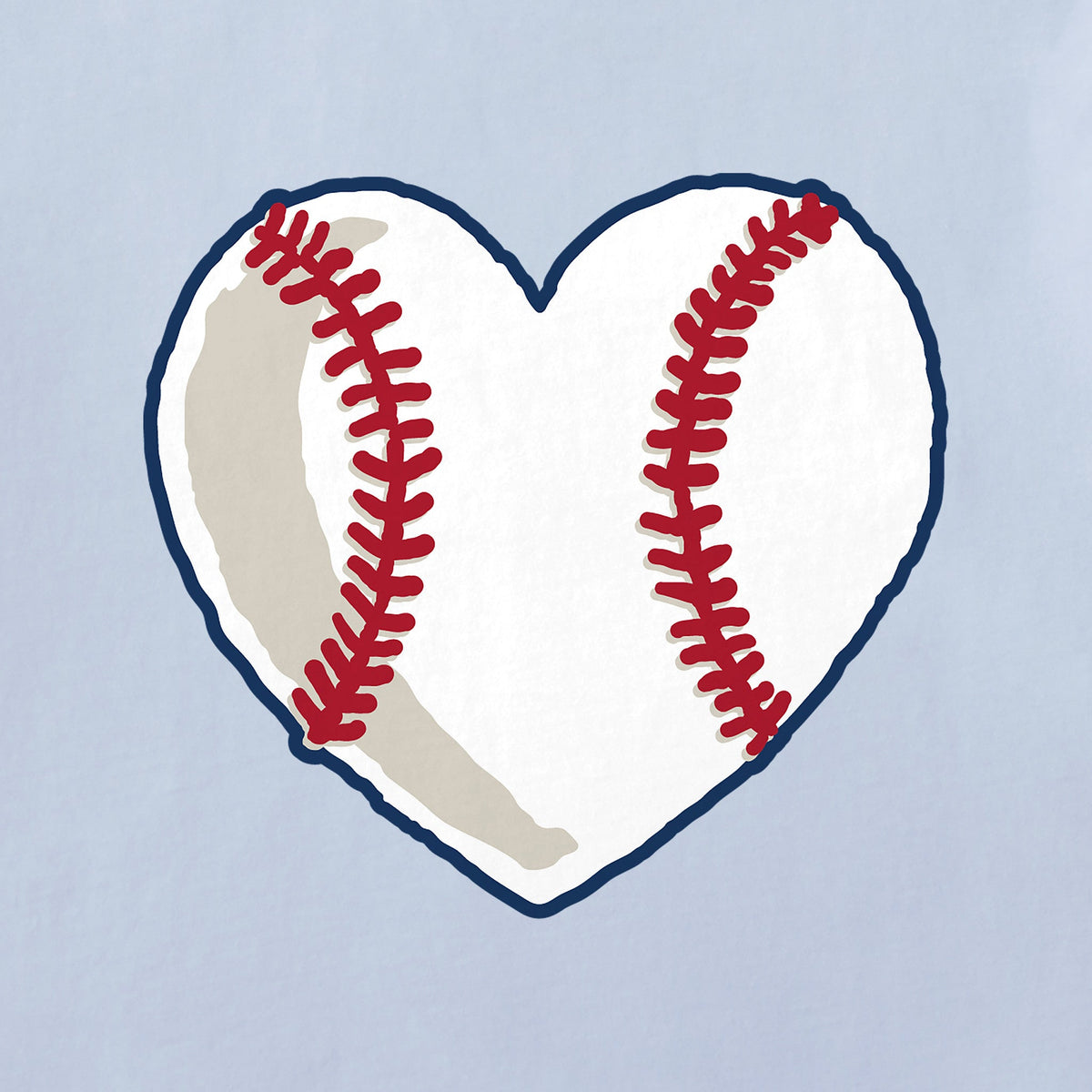 Women's Baseball Heart Short Sleeve Crusher Tee product image 2