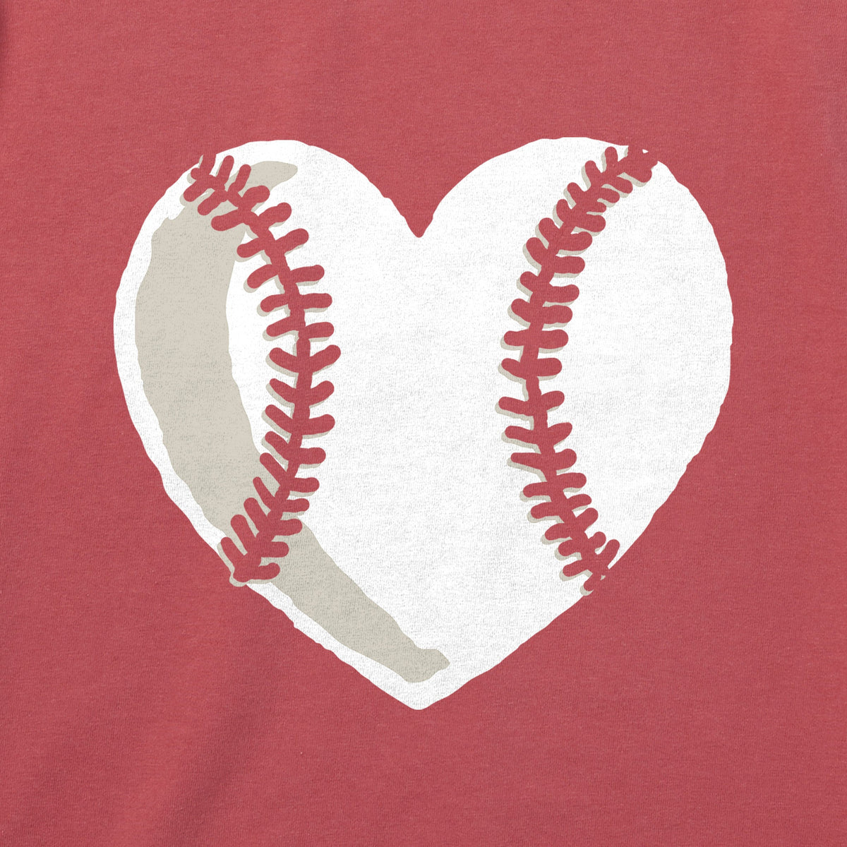 Women's Baseball Heart Short Sleeve Crusher Tee product image 4