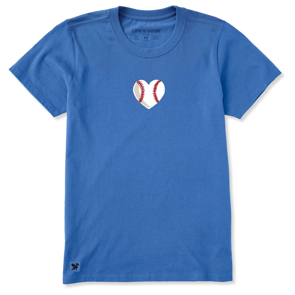 Women's Baseball Heart Short Sleeve Crusher Tee product image 5