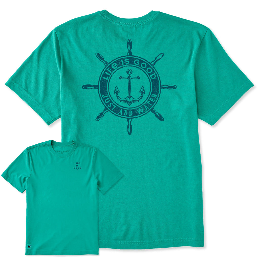 Men's Just Add Water Anchor Compass Short Sleeve Crusher Tee product image 1