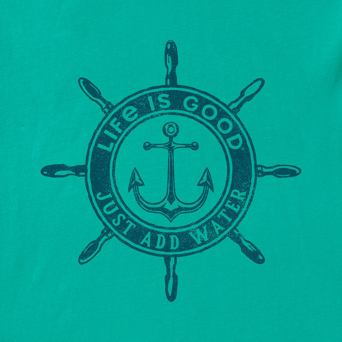 Men's Just Add Water Anchor Compass Short Sleeve Crusher Tee product image 2