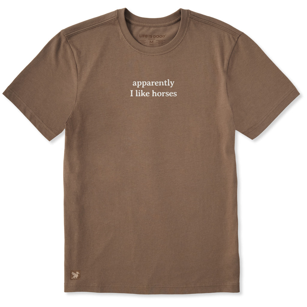 Men's Apparently I Like Horses Short Sleeve Crusher Tee product image 1