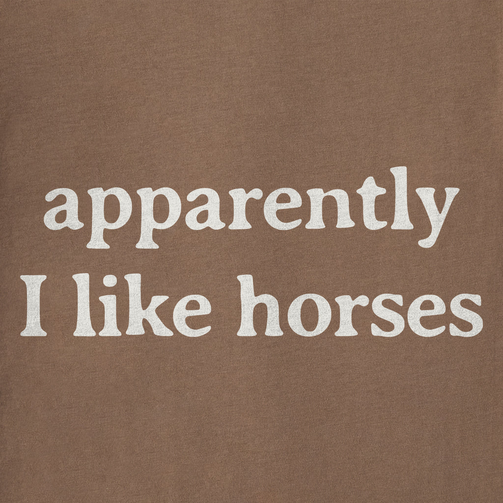 Men's Apparently I Like Horses Short Sleeve Crusher Tee product image 2