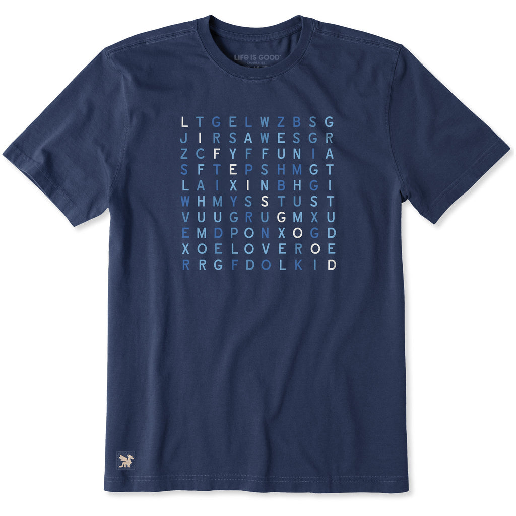 Men's LIG Word Search Short Sleeve Crusher Tee product image 1