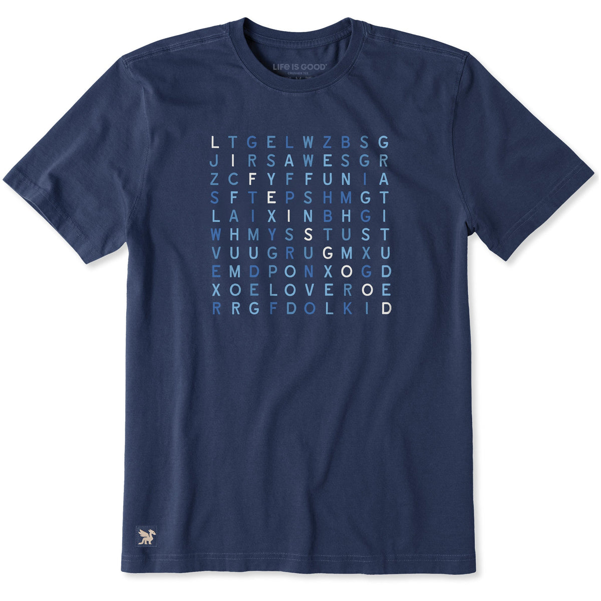 Men's LIG Word Search Short Sleeve Crusher Tee product image 1